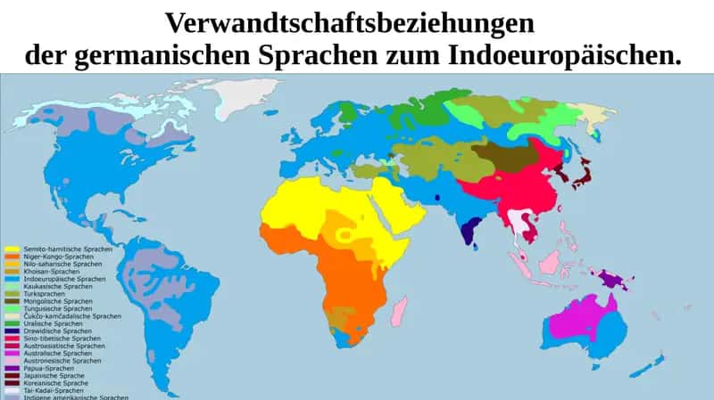 Verwandtschaftsbeziehungender germanischen Sprachen zum Indoeuropäischen