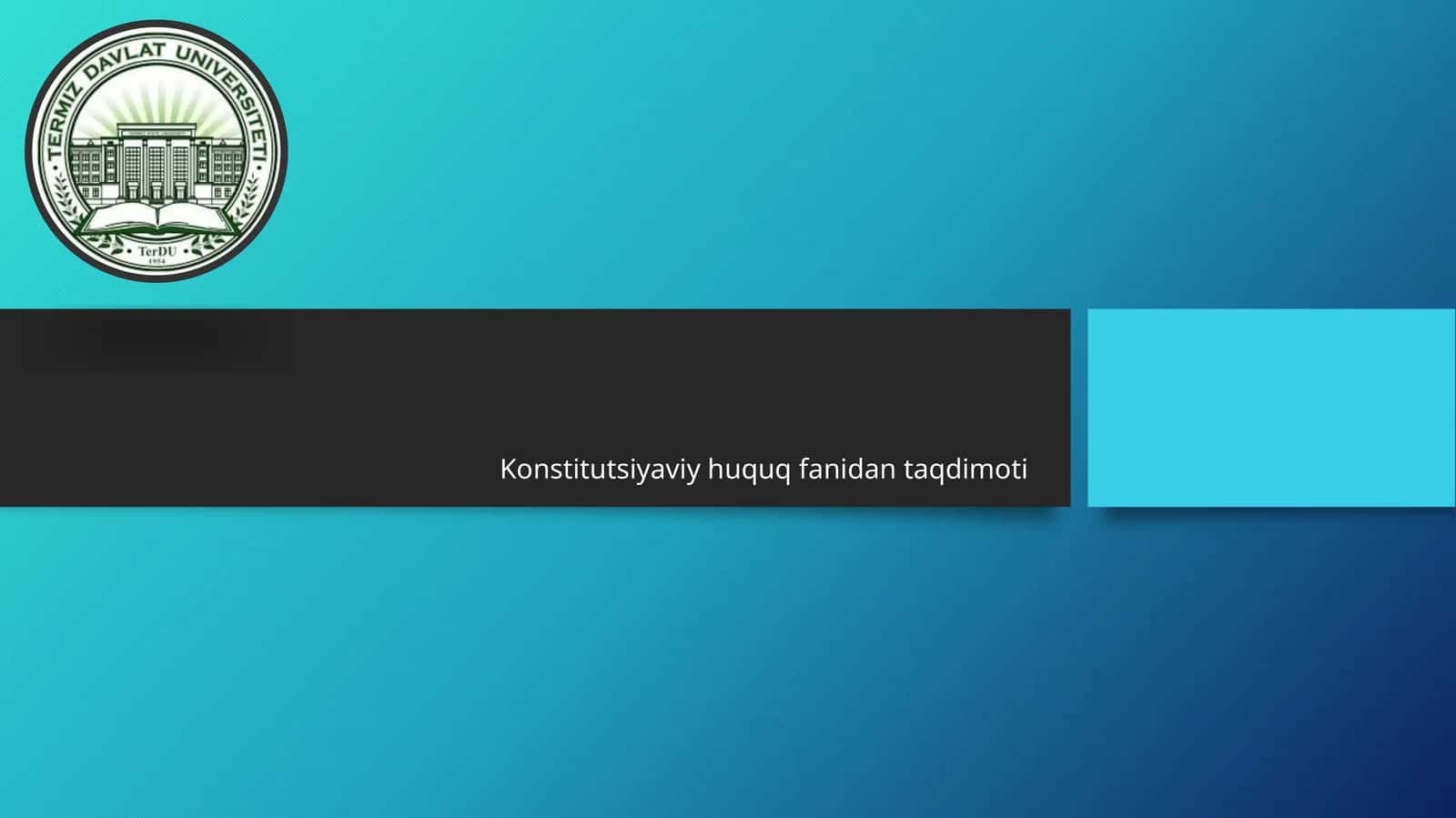 Yangi tahrirdagi O’zbekiston Respublikasi Konstitutsiyasining mazmun-mohiyati va qilinish bosqichlari