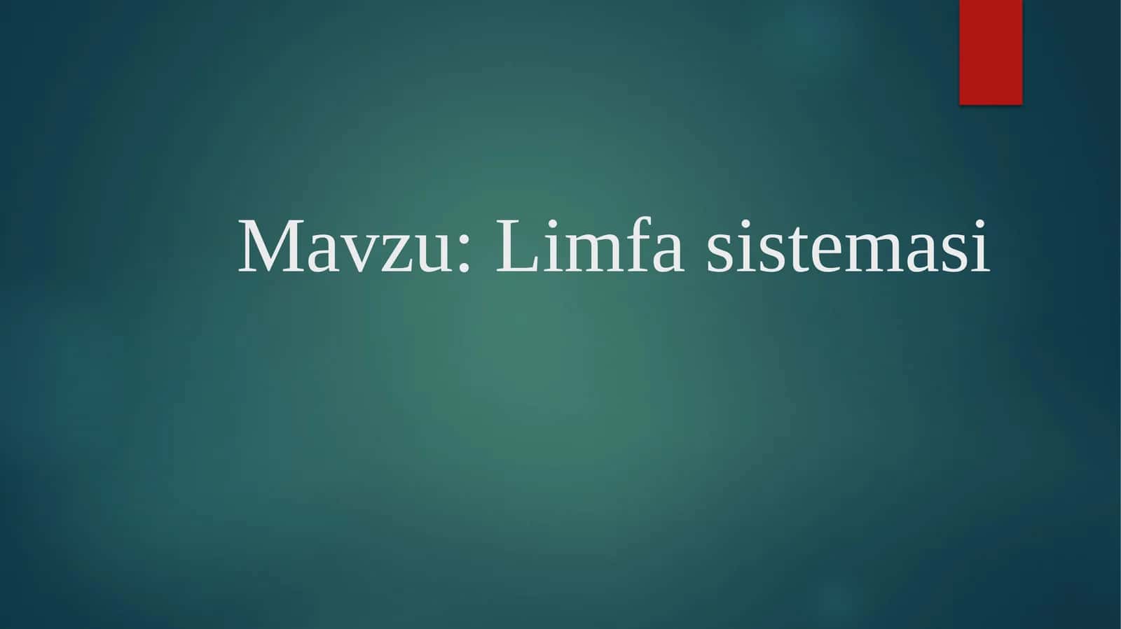 limfa sistemasi