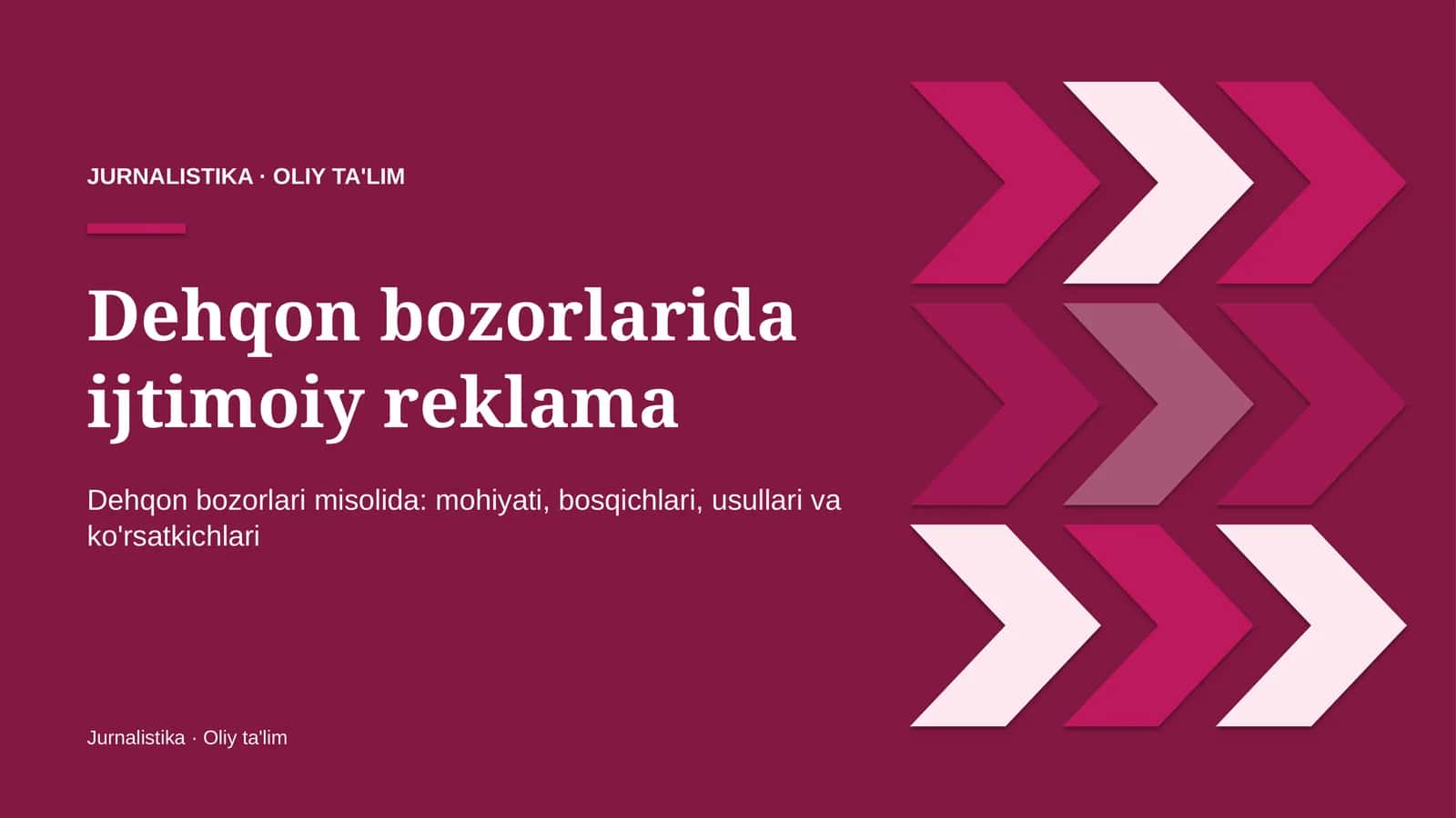 Dehqon bozorlarida ijtimoiy reklama