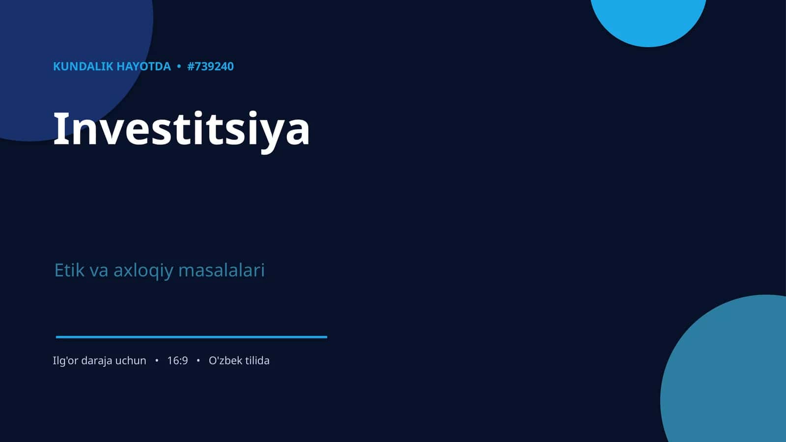 Investitsiya