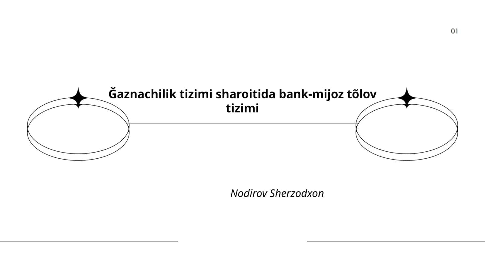 G‘aznachilik tizimi sharoitida bank-mijoz tõlov tizimi
