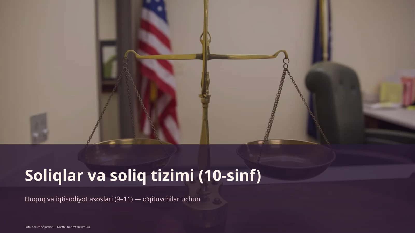 Soliqlar va soliq tizimi (10-sinf)