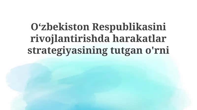 Harakatlar strategiyasi