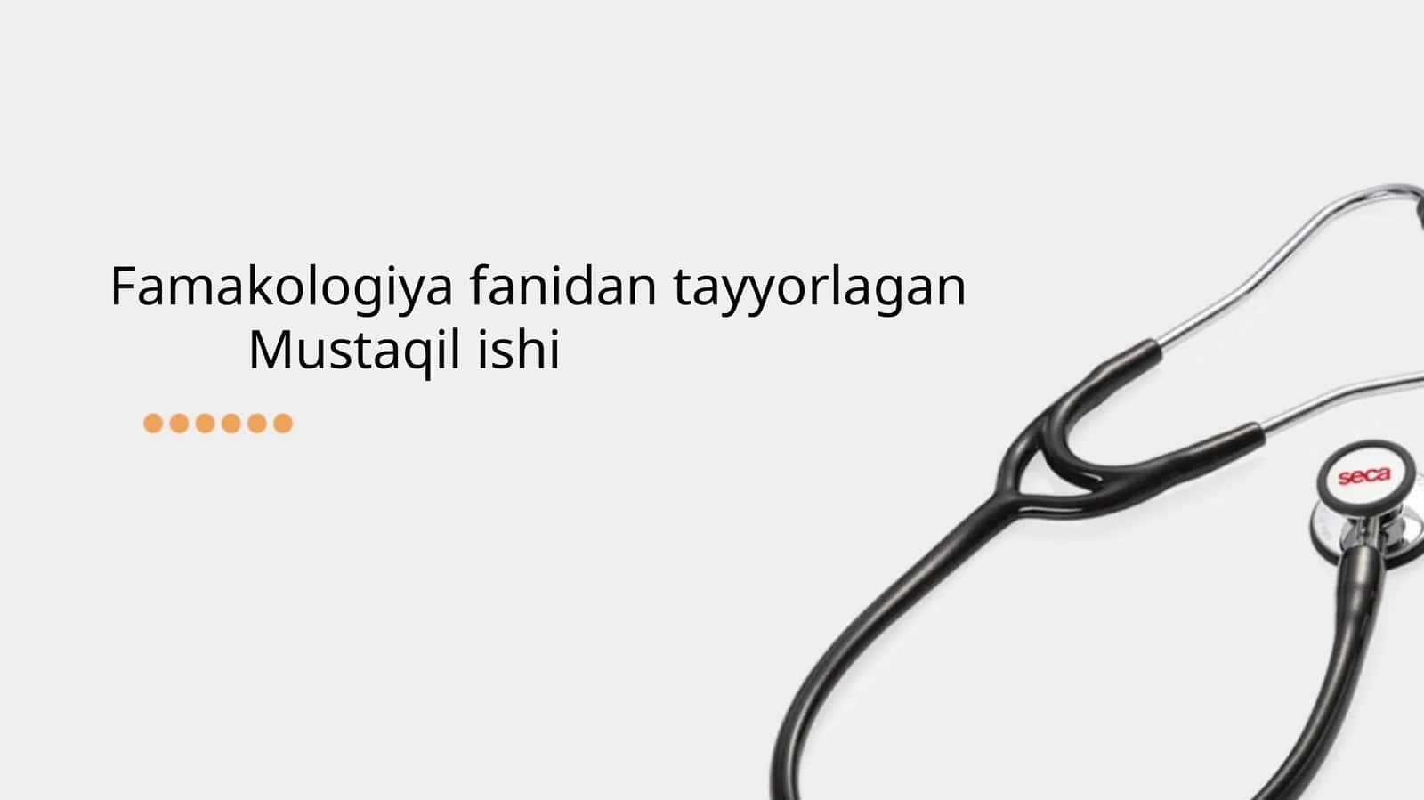 Gipertenziv vositalar. Odam organizmi tonusini kuchaytiruvchi dori vositalar