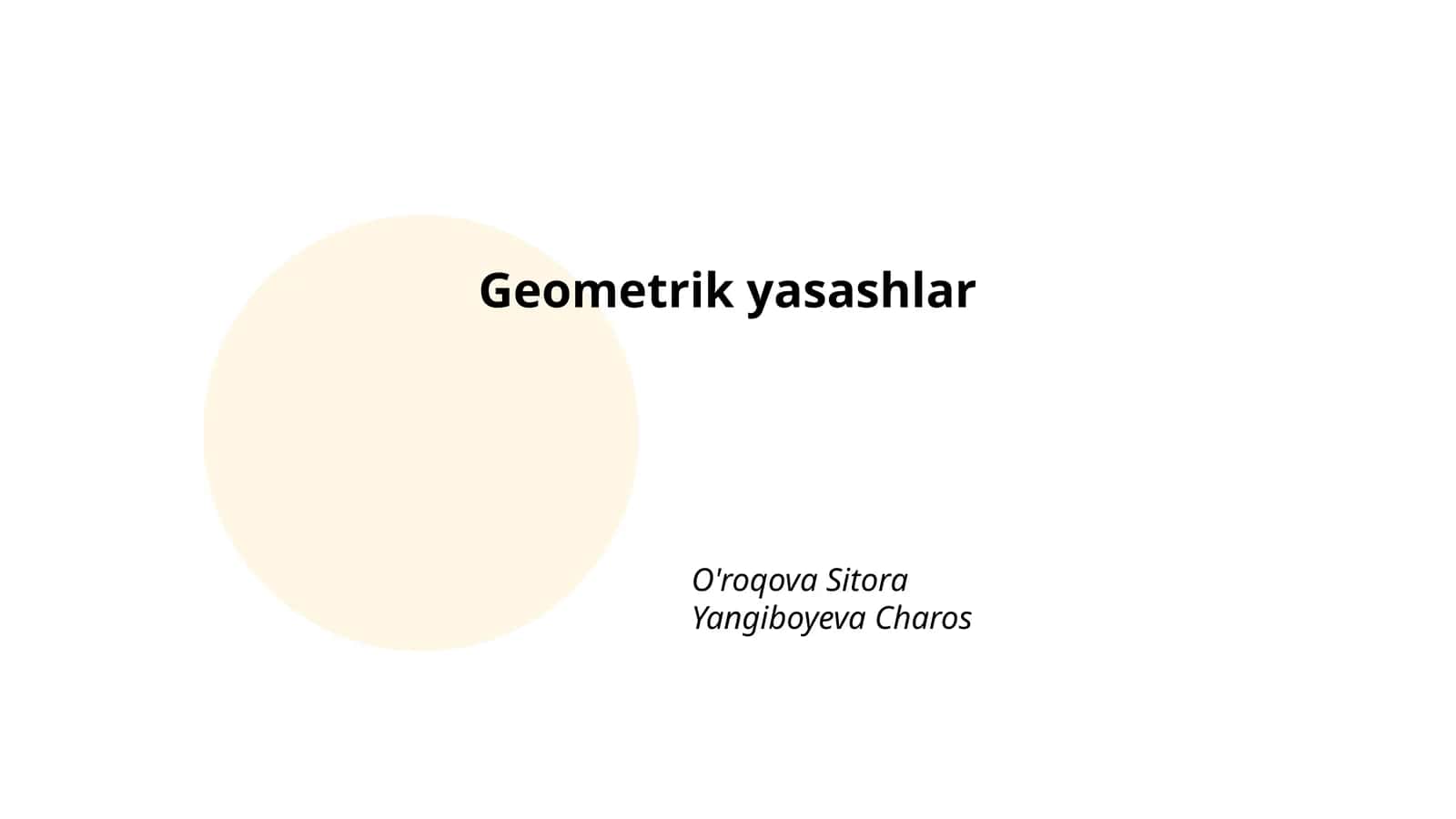 Geometrik yasashlar