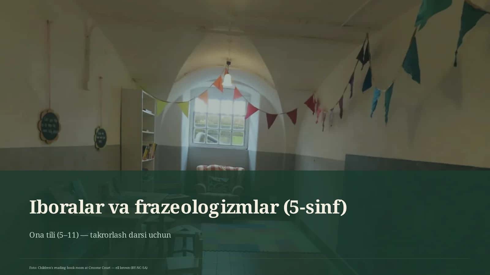 Iboralar va frazeologizmlar (5-sinf)