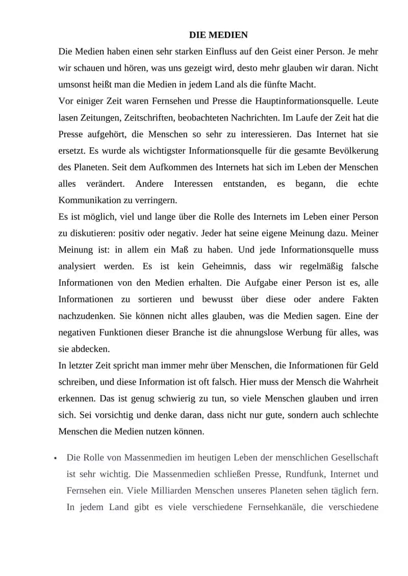 DIE MEDIEN