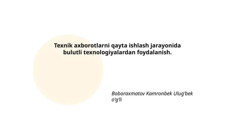 Bulutli Texnologiyalar