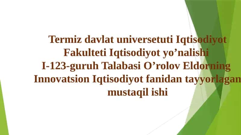 Innovatsion Marketingning Ko'rsatuv Stratejilari