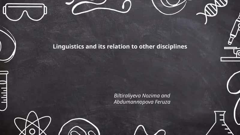 Linguistics and its relation to other disciplines