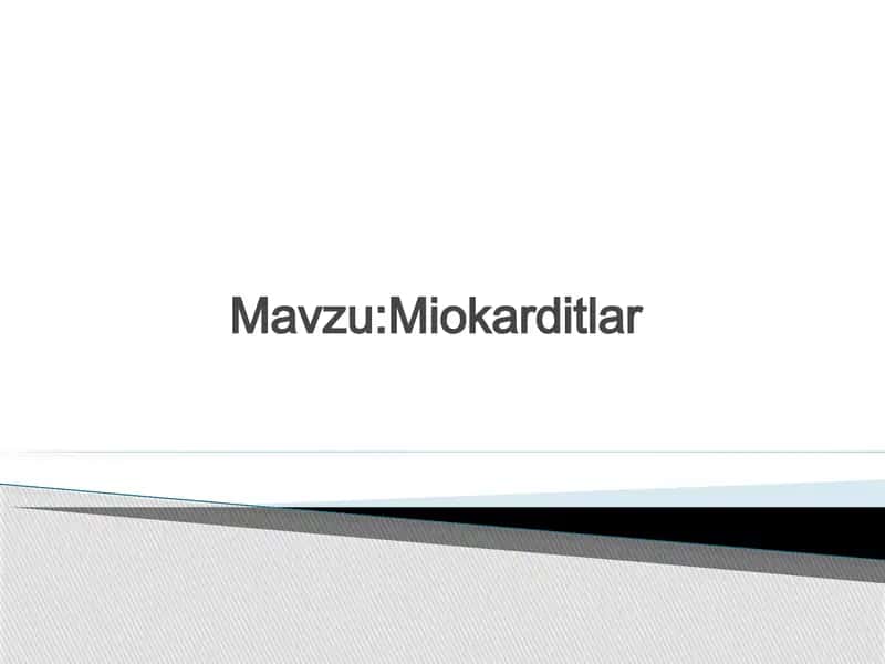 Miokarditlar