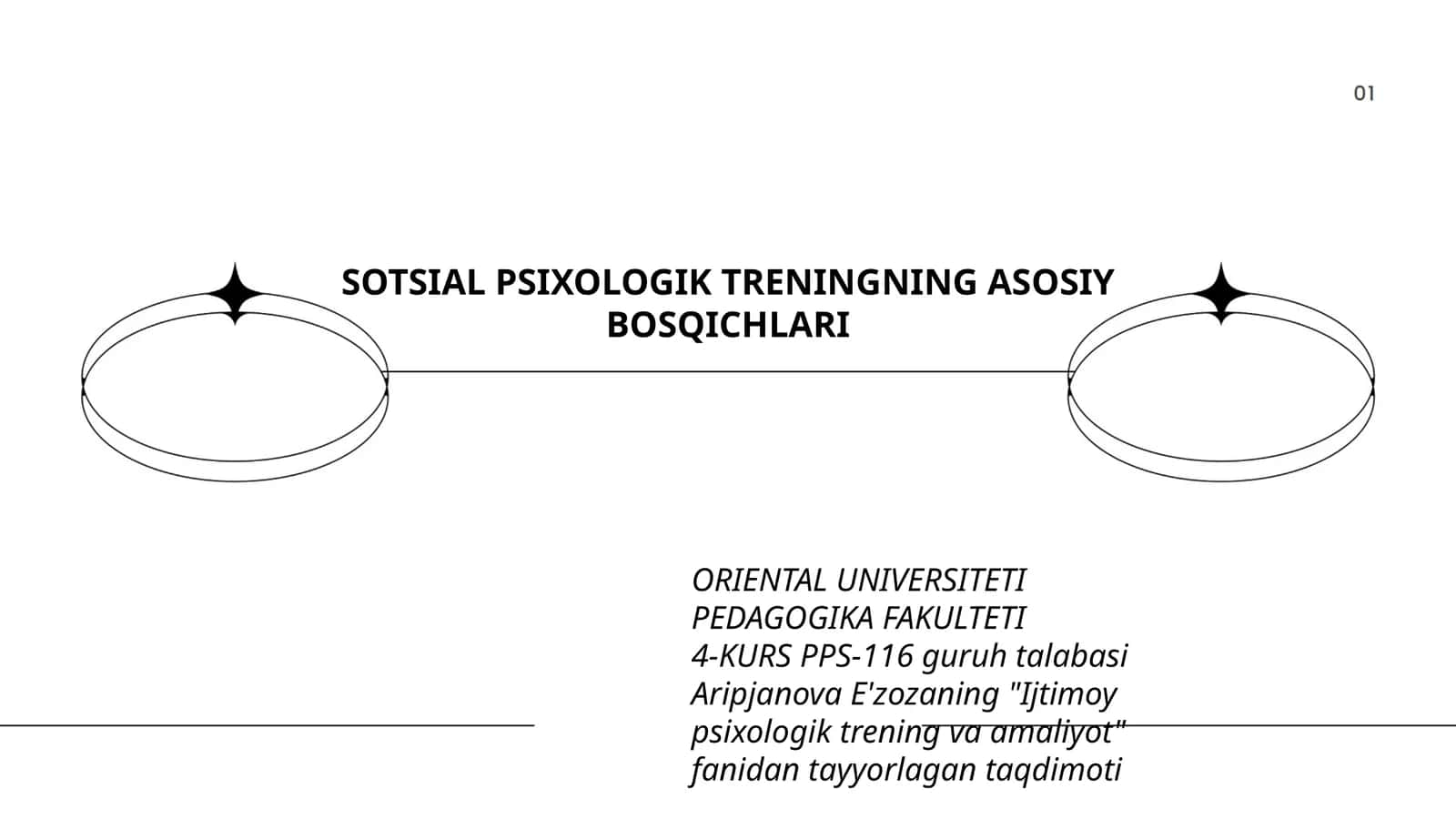 SOTSIAL PSIXOLOGIK TRENINGNING ASOSIY BOSQICHLARI