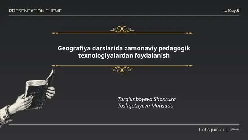 Zamonaviy pedagogik texnologiyalardan foydalanish
