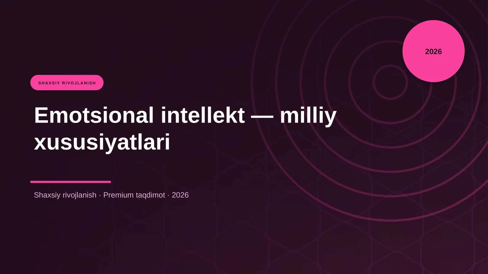 Emotsional intellekt — milliy xususiyatlari