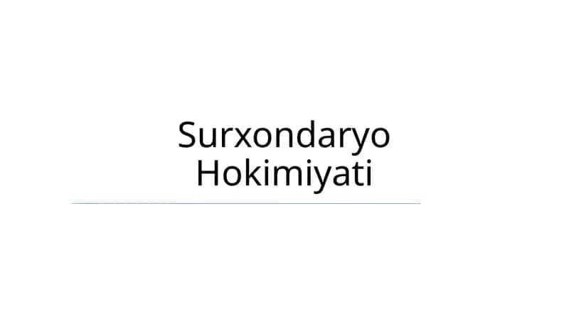 Surxondaryo Hokimiyati