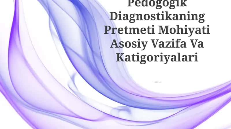 Pedogogik Diagnostika