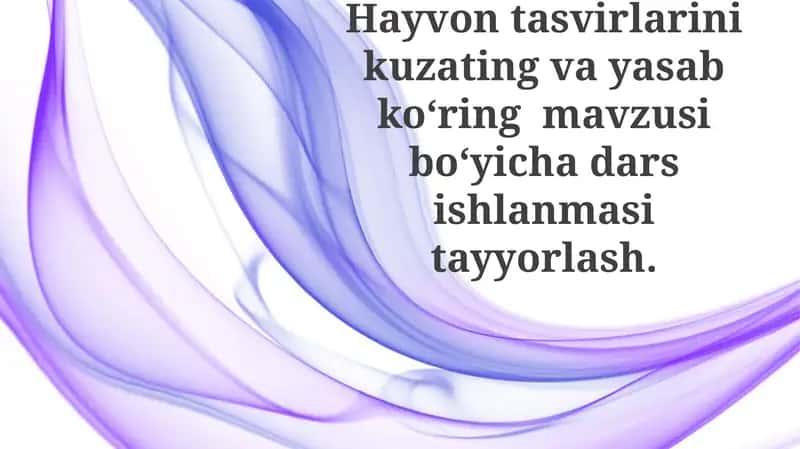 Hayvontasvirlarini kuzating va yasab ko‘ring