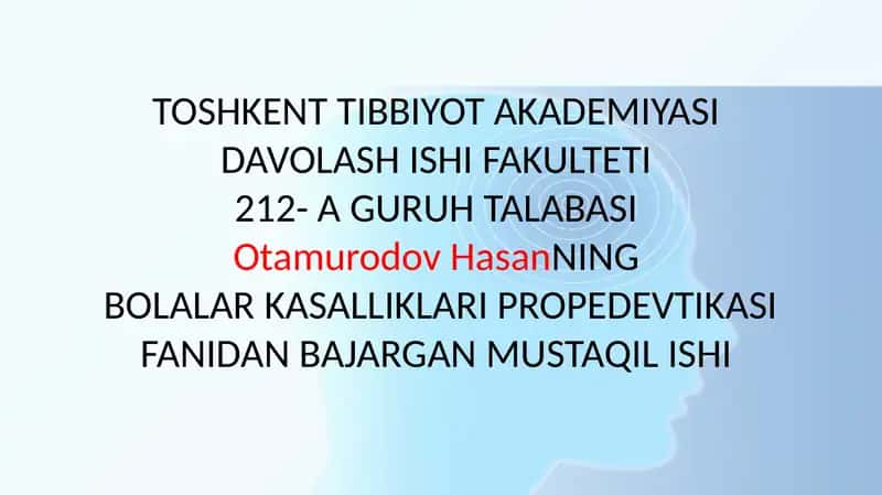 IMMUNITET HAQIDA TUSHUNCHA