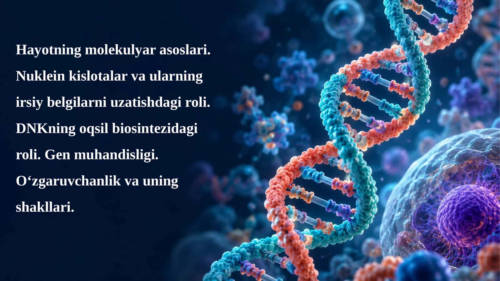 Molekulyar Biologiya Reja