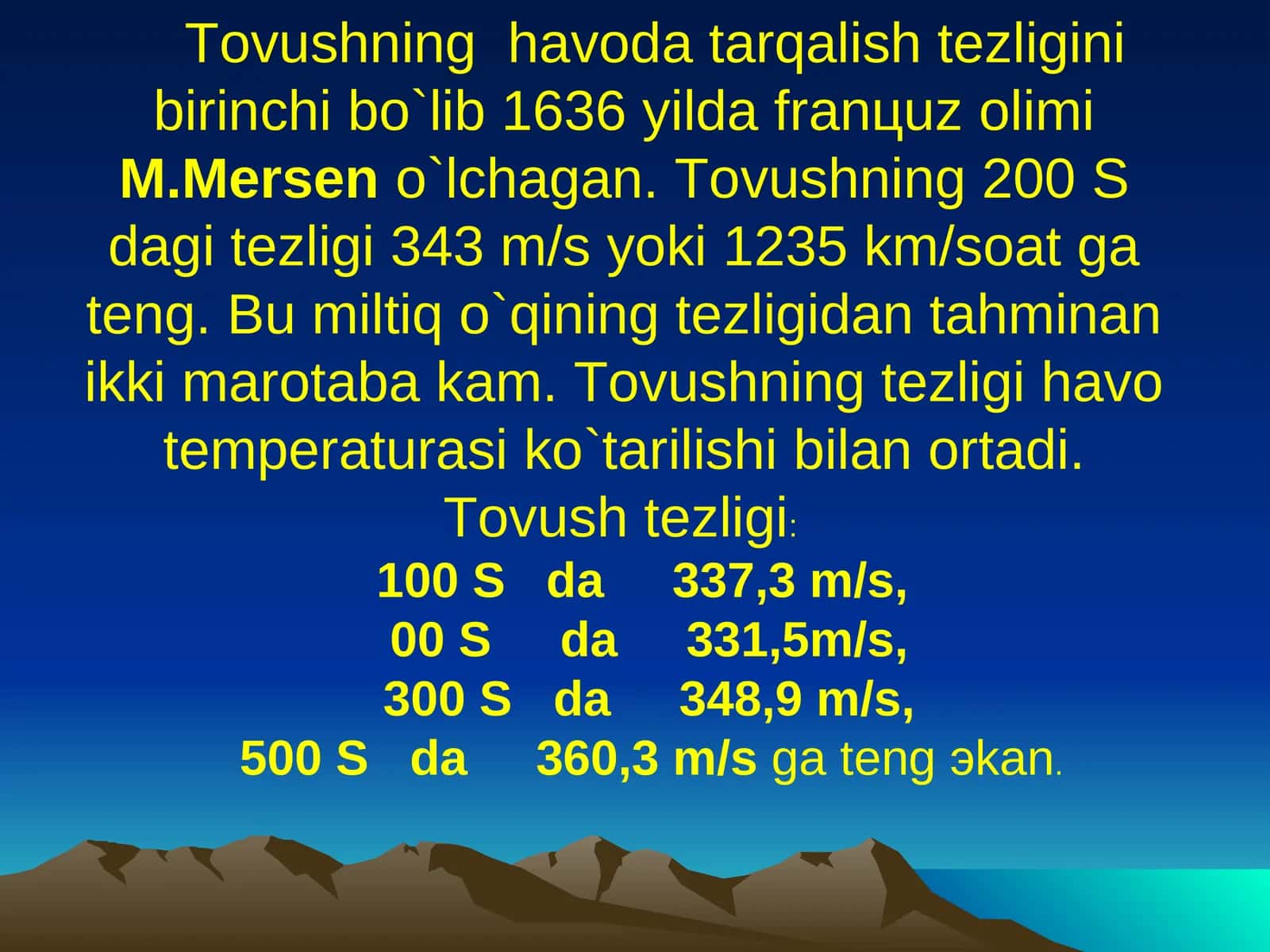 Tоvushning havоda tarqalishi