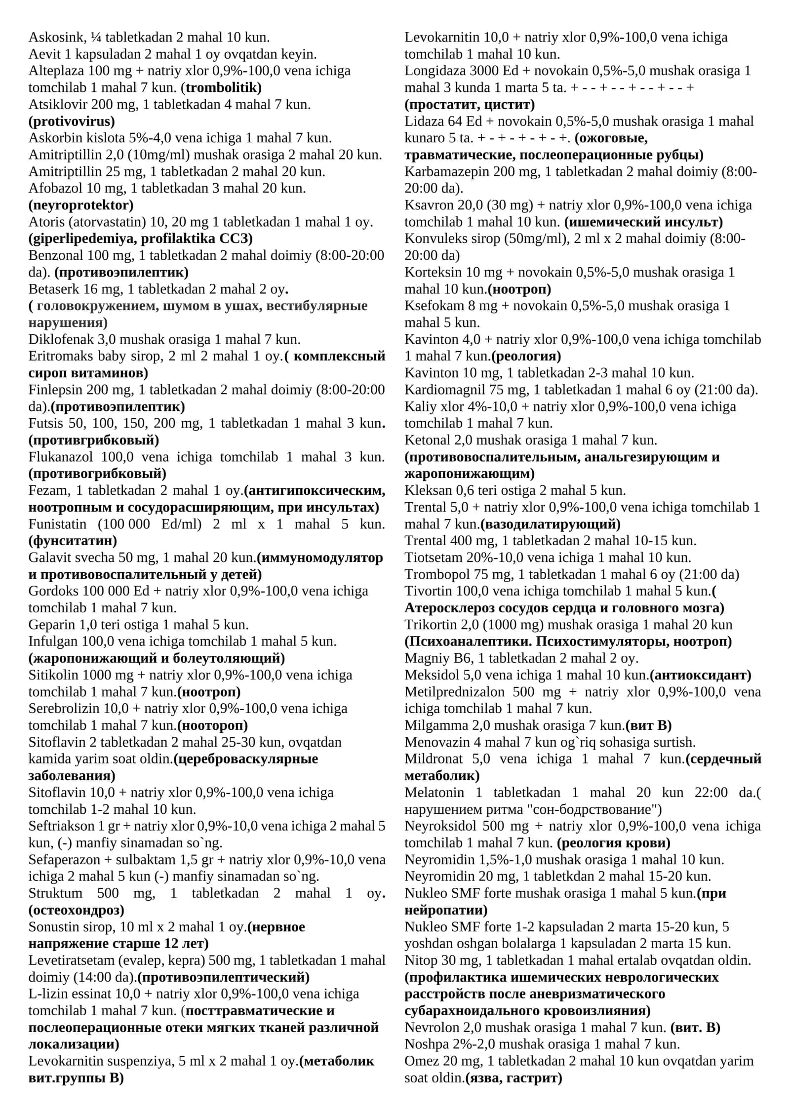 Atoris (atorvastatin) 10, 20 mg