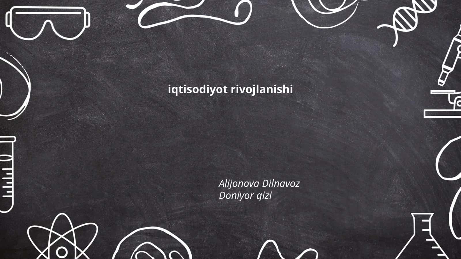 Iqtisodiyot rivojlanishi