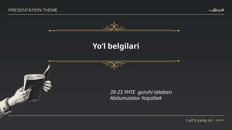 Yo‘l belgilari