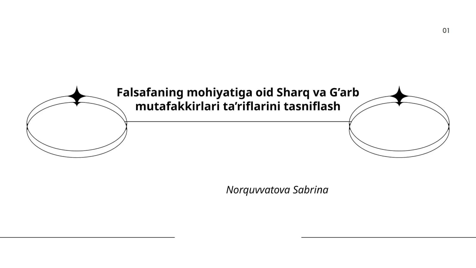 Falsafaning mohiyatiga oid Sharq va G’arb mutafakkirlari ta’riflarini tasniflash