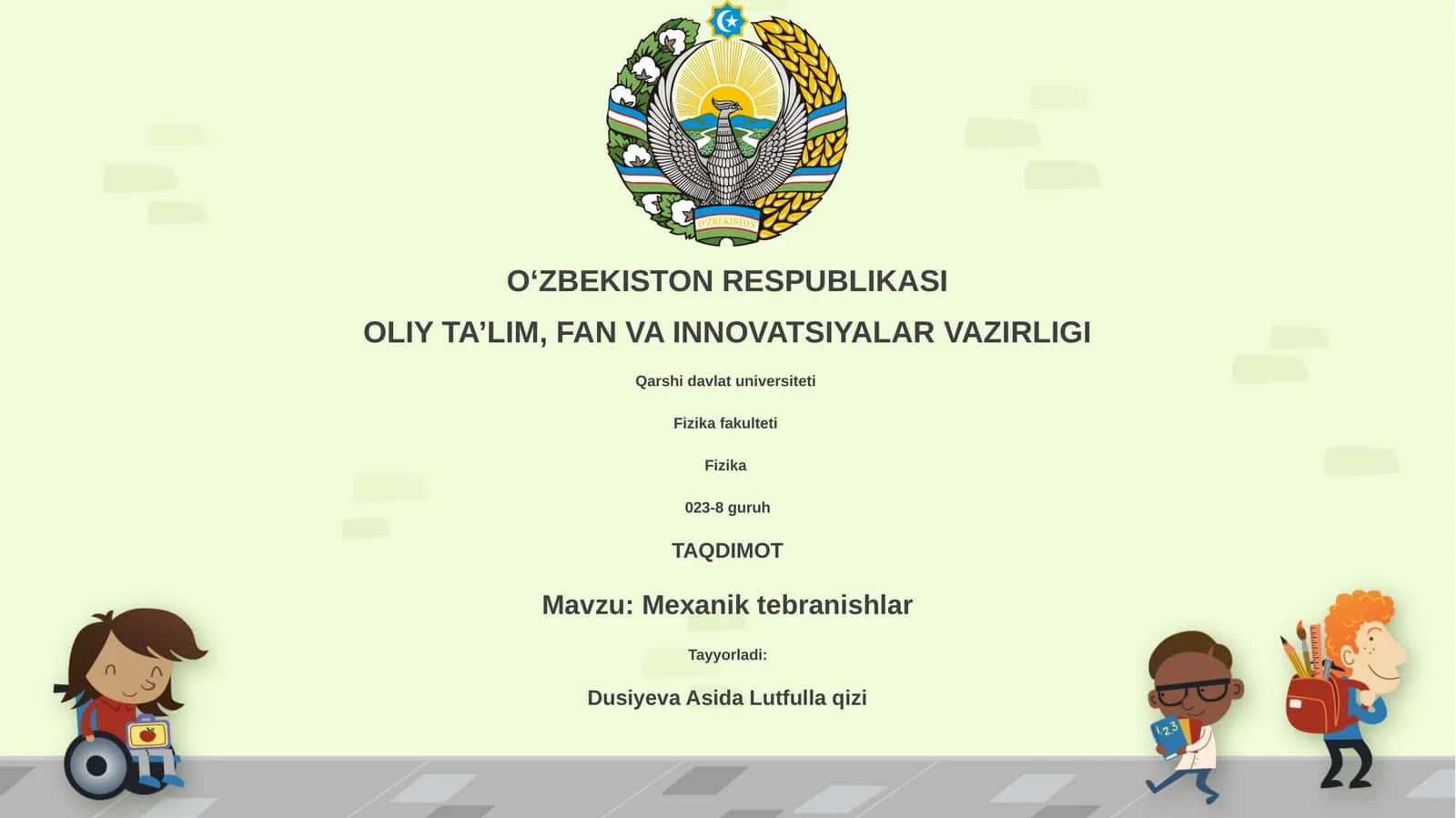 Mexanik tebranishlar