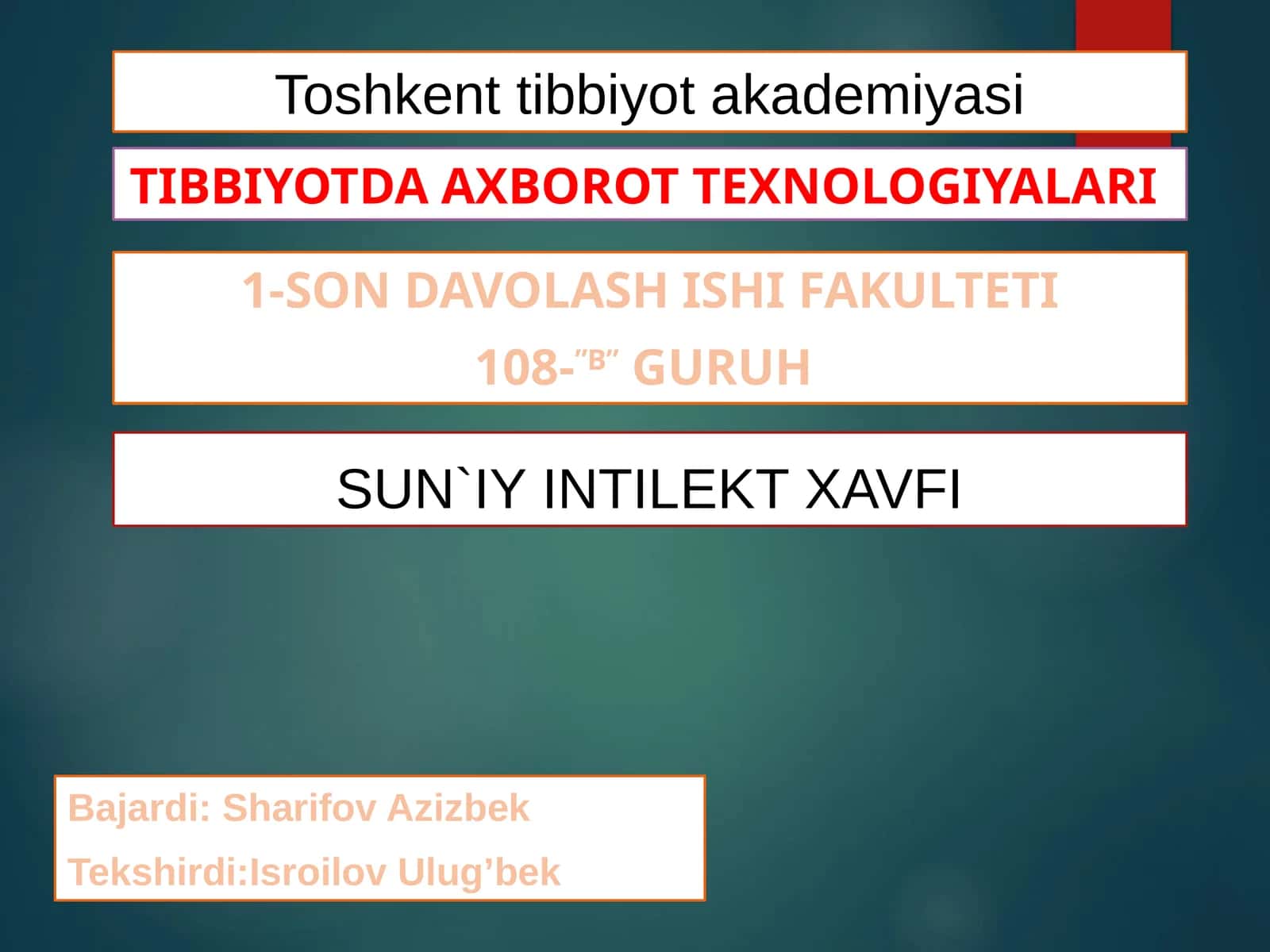 SUN`IY INTILEKT XAVFI