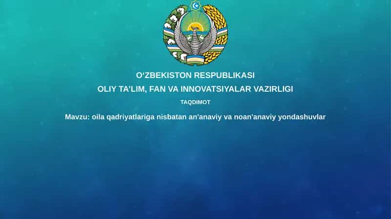 Oilaviy qadriyatlar