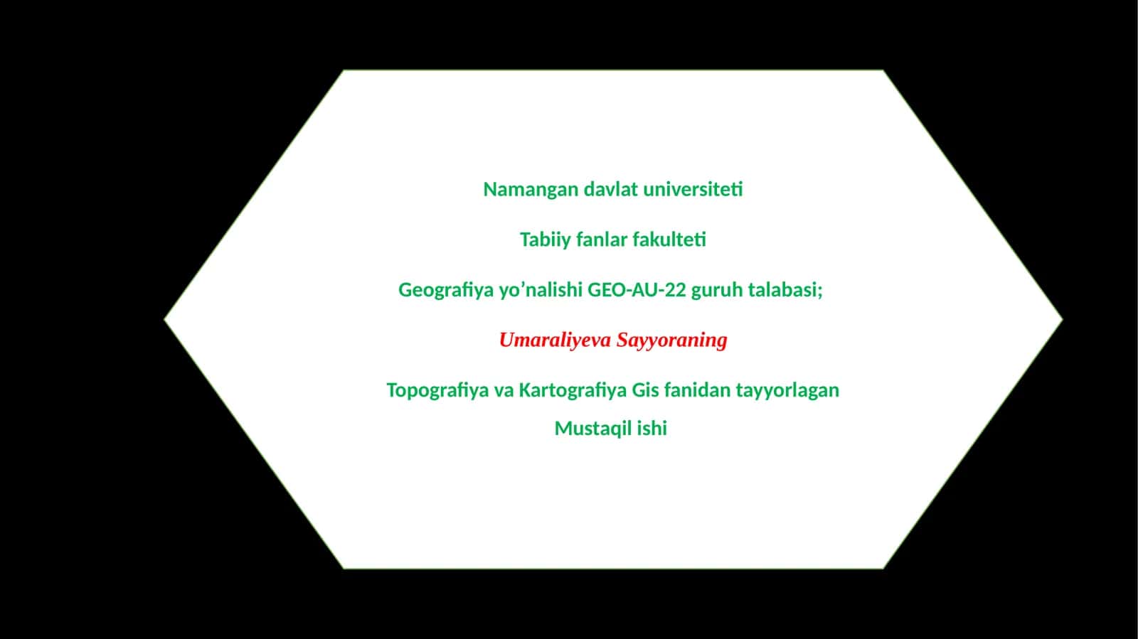 Geodezik tayanch tarmoqlar va burchako'lchash usullarini o'rganish