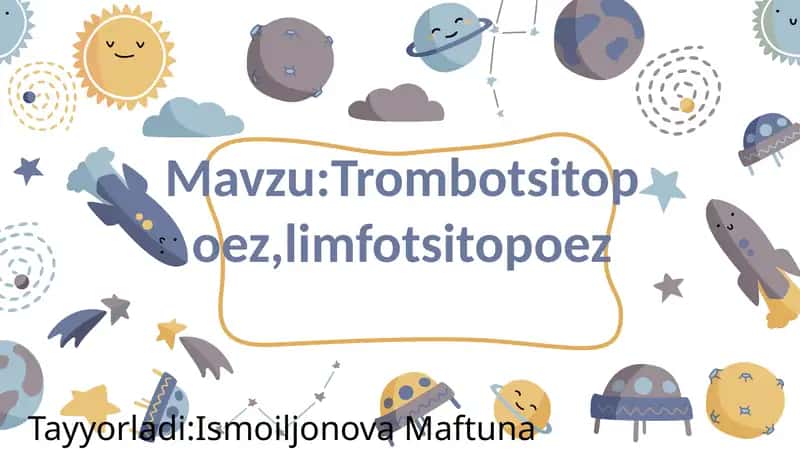 Trombotsitopoez, limfotsitopoez
