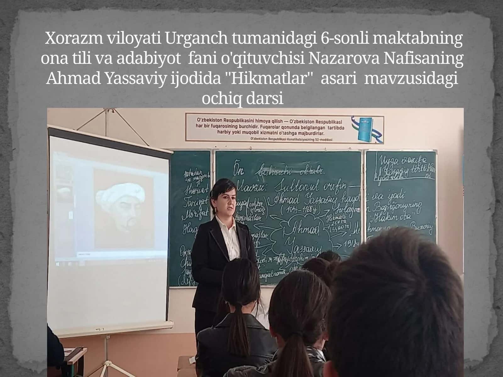 10-sinf Adabiyot fanidan Ahmad Yassaviy Hikmatlar asari dars ishlanma