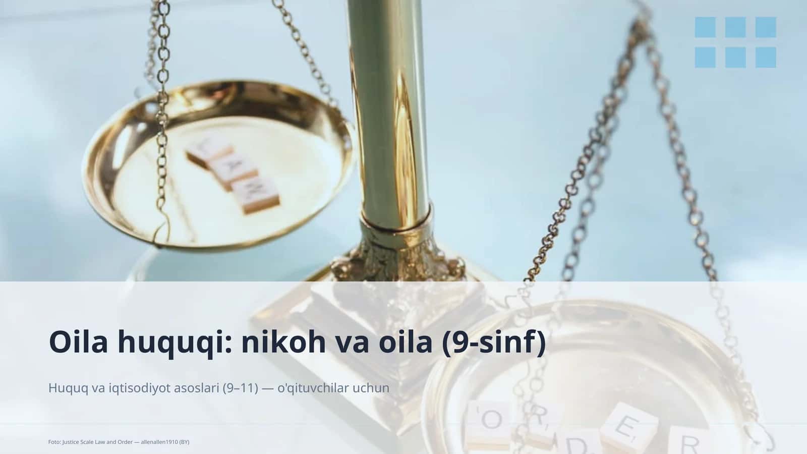 Family Law: Marriage and Family (Grade 9)