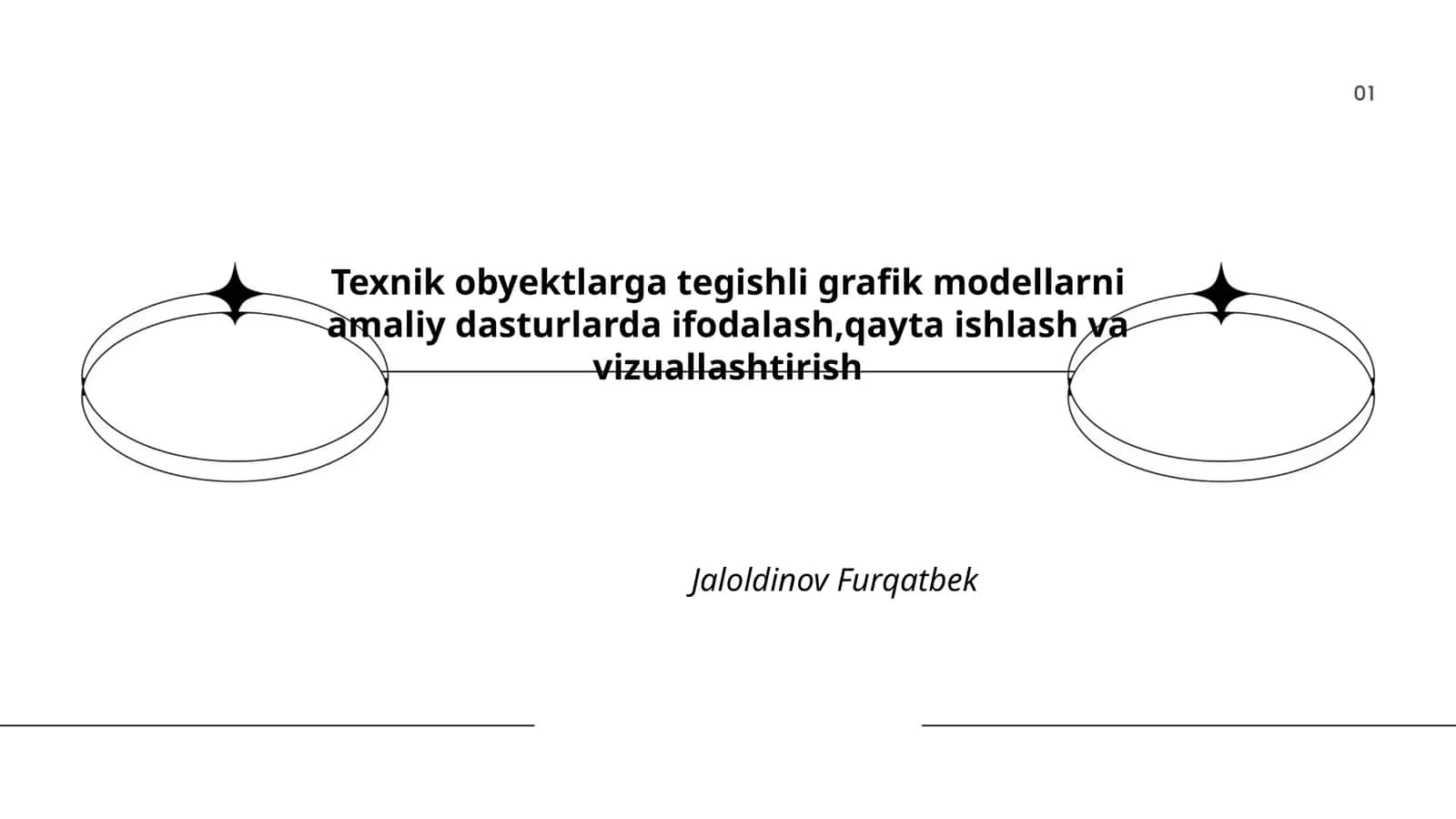 Texnik obyektlarga tegishli grafik modellarni amaliy dasturlarda ifodalash