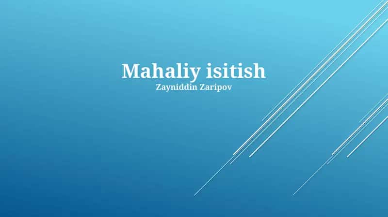 Mahaliy isitish
