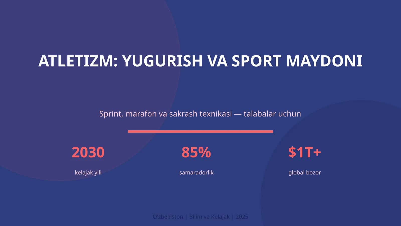 Atletizm: Yugurish va sport maydoni