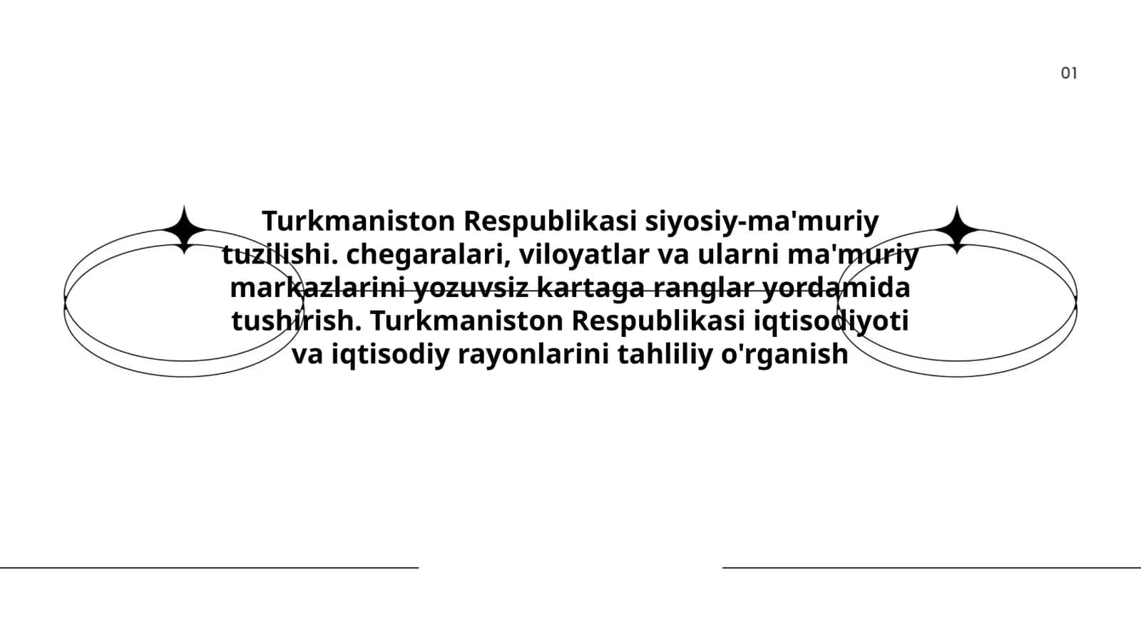 Turkmaniston Respublikasi siyosiy-ma'muriy tuzilishi