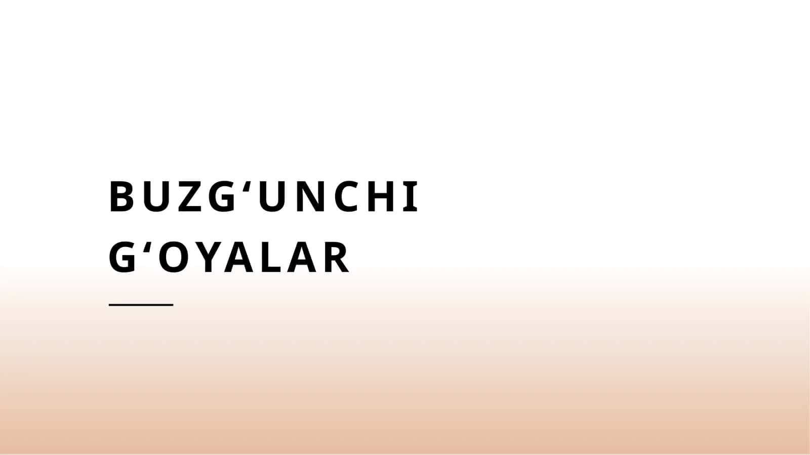 Buzgʻunchi gʻoyalar