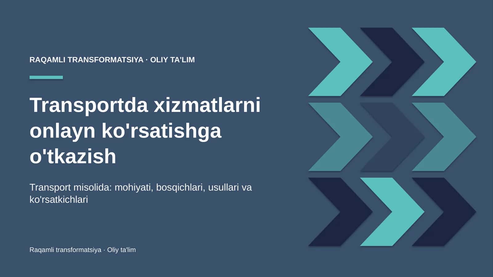 transportda xizmatlarni onlayn ko'rsatishga o'tkazish 8612