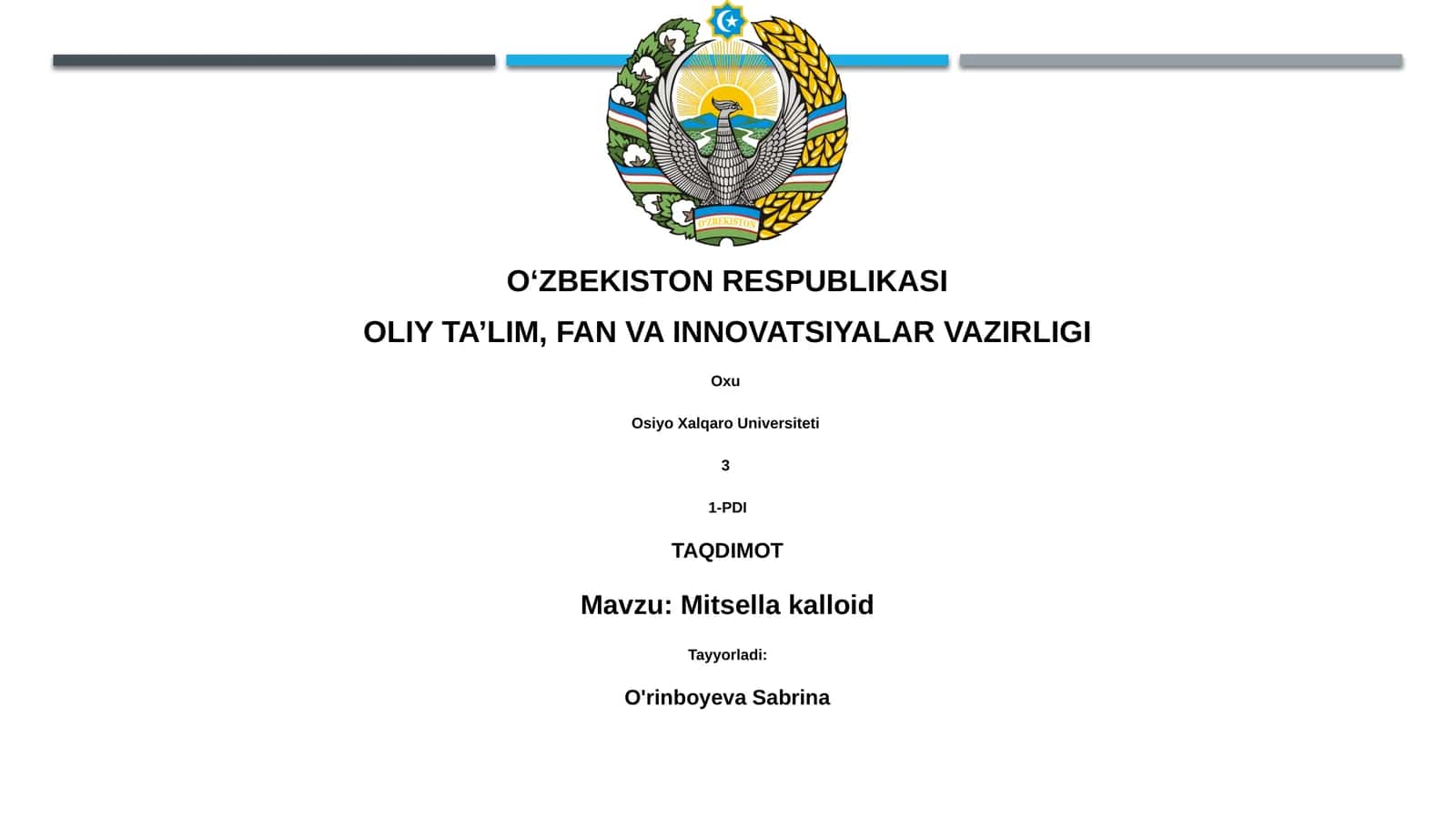 Mitsella kalloid