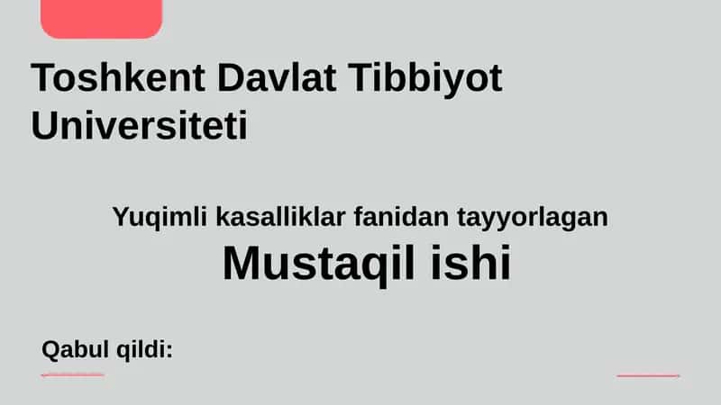 Atipik pnevmoniya. Infeksiyaga bog'liq bo'lmagan diareyalar (enteritlar, ichak disbakteriozia ichakli zambura shikastlanishi, fermentopatiyalar)