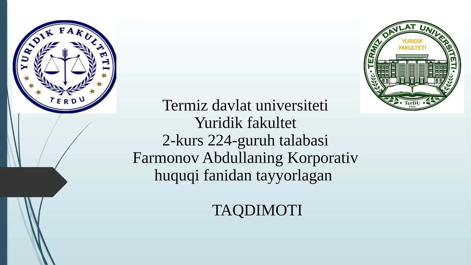 Xo‘jalik jamiyatlari ustav fondi huquqiy rejimi