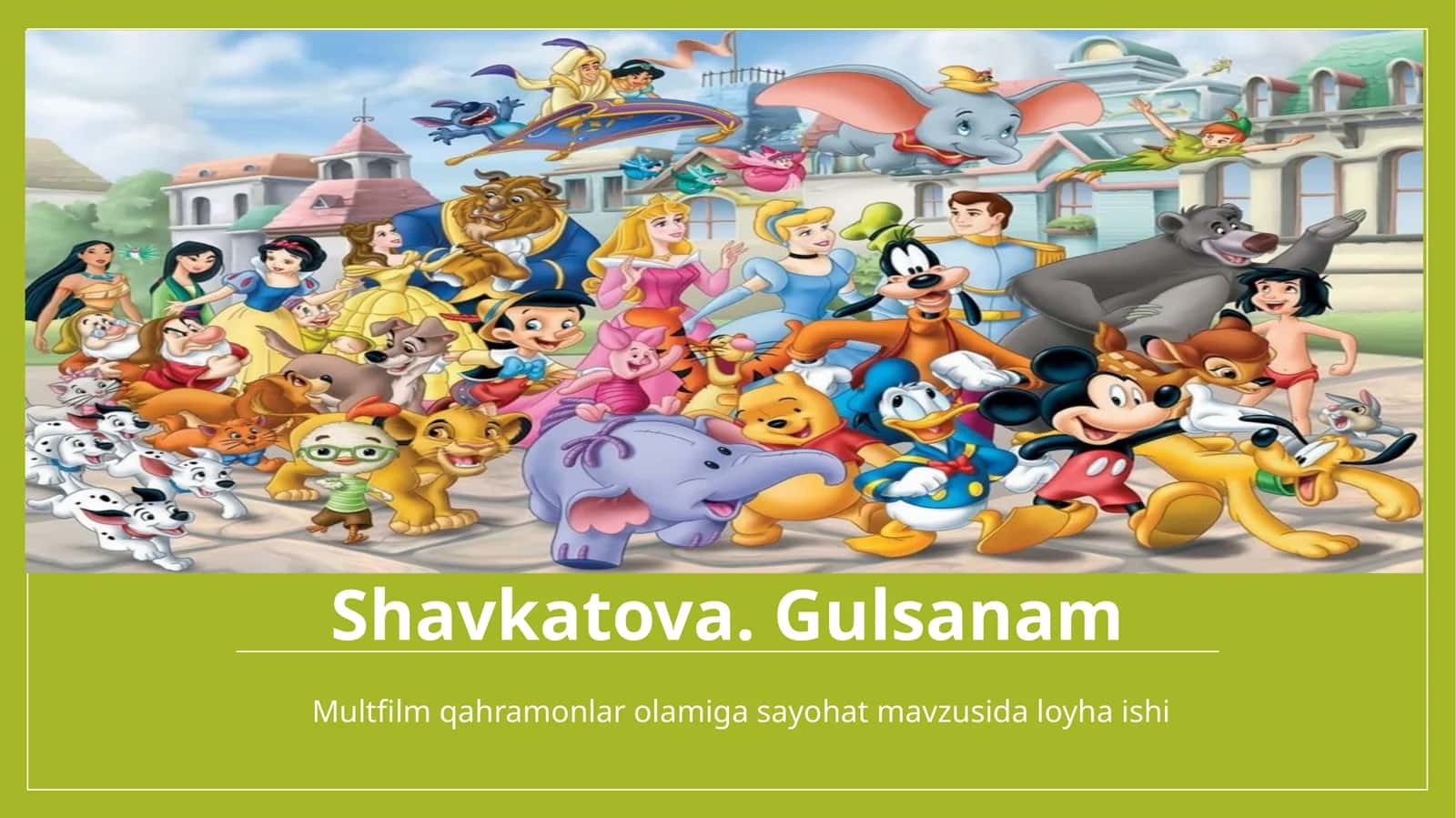 Multfilm qahramonlari olamiga sayohat