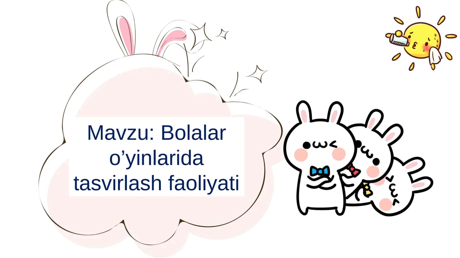 Bolalar o’yinlarida tasvirlash faoliyati slayd