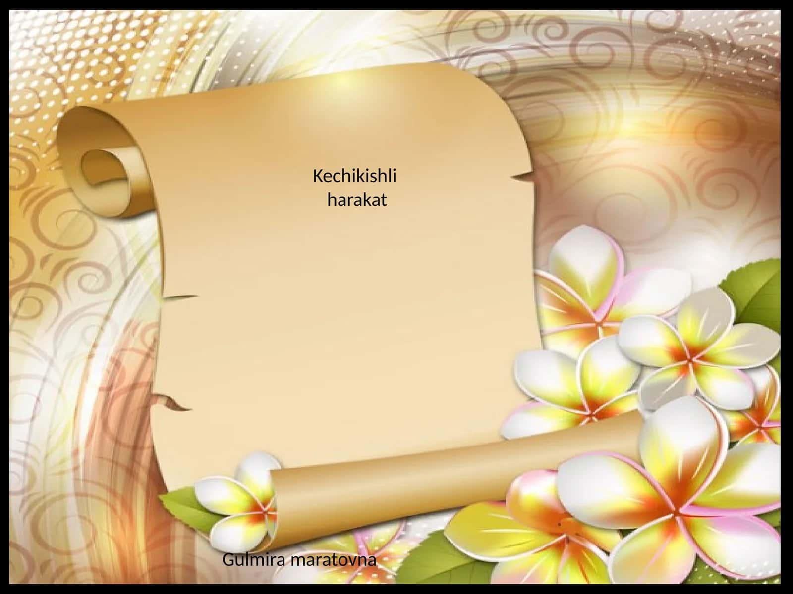 Kechikishli harakat