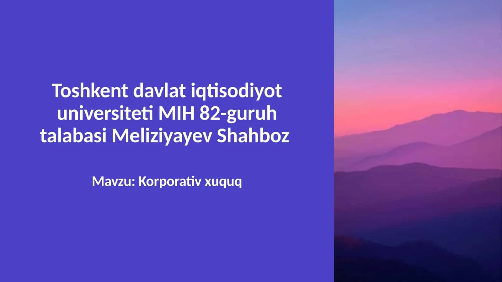 Korporativ huquq