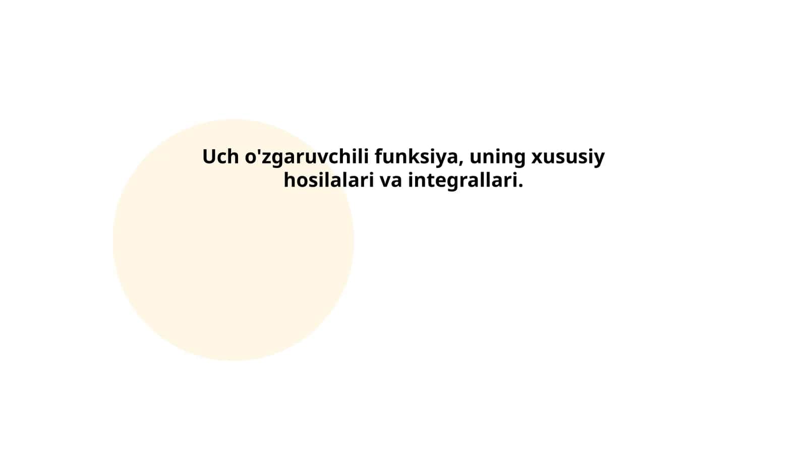 Uch o'zgaruvchili funksiya